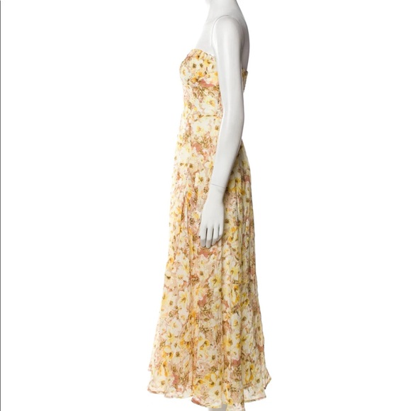 ASTR Summer Floral Strapless Midi Dress - Picture 5 of 6